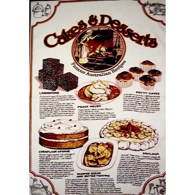 Cakes & Desserts Tea Towel